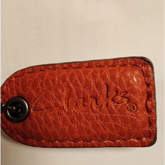 Clarks leather shoulder bag - classic brick color - Picture 4 of 4